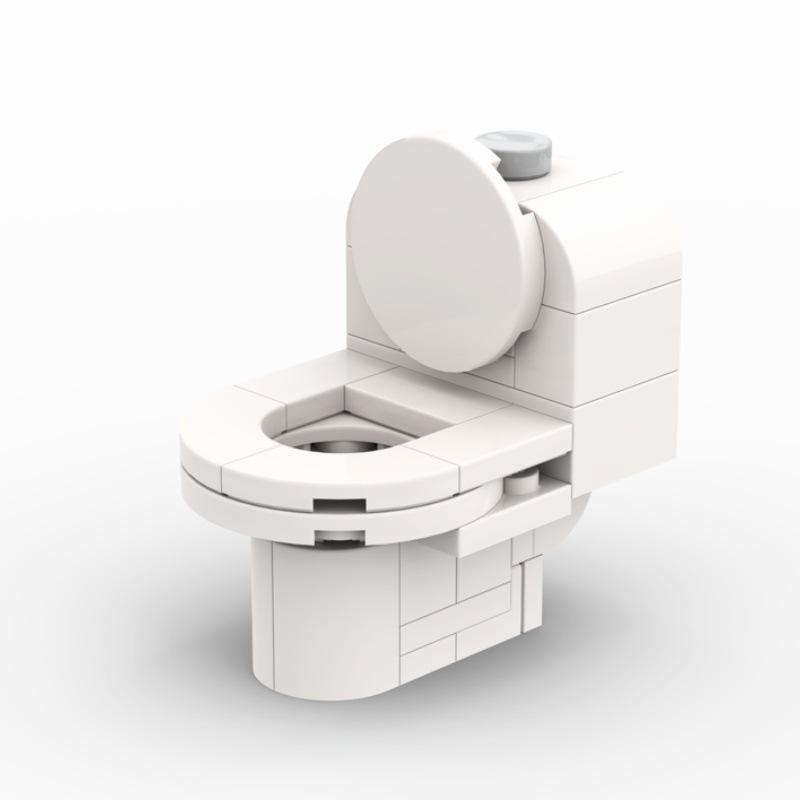 Building Block Home Toilet Drinking Machine Coffee Table Small Bed Sofa Furniture Model Assembly Toy Compatible