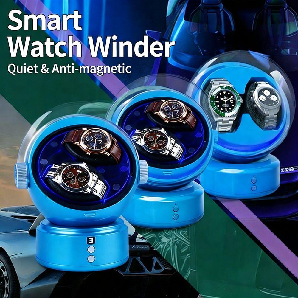 Luxury Dual Watch Winder Box Space Style Automatic Watch Winder Watch Box Display Storage