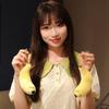 90cm Kawaii Funny Dog With Banana Plush Stuffered Dolls Long Bed Pillow Good Sleeping Pillow Baby Gifts Banana Pendant Keychain