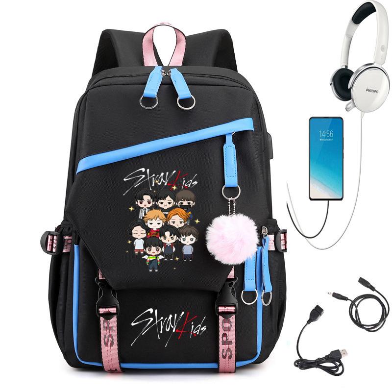 Рюкзак Straykids Combination Peripheral With Usb Школьный Рюкзак Рюкзак Студенческий Мужской Женский Сумка
