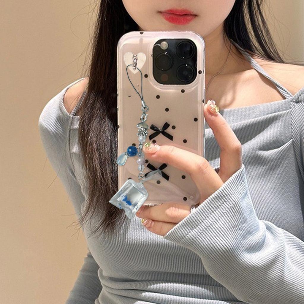 Fashionable Fish Water Bag Pendant Keychain Ornament Portable Key Chain Unique Bag Pendant Fun Charm for Fish Lovers