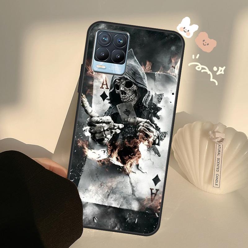 Забавный череп для Realme 8 9 Pro Plus GT Neo 2 GT Master 9i 8i, чехол для телефона OnePlus 9 10 Pro 9R Nord2