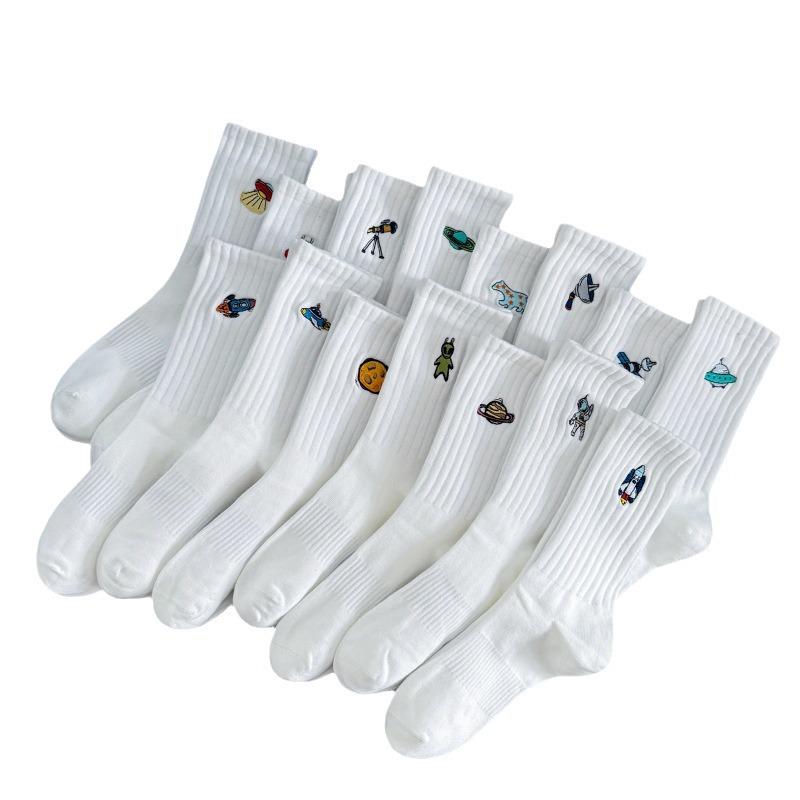 Cityboy Space Planet Mid-Calf Socks for Men & Women - Trendy West Coast Skateboarding Street Style