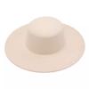 Exclusive For Flat-Top Woolen Top Hat, Large Brim, Versatile Felt Hat, Dame Hat, French Hepburn Style