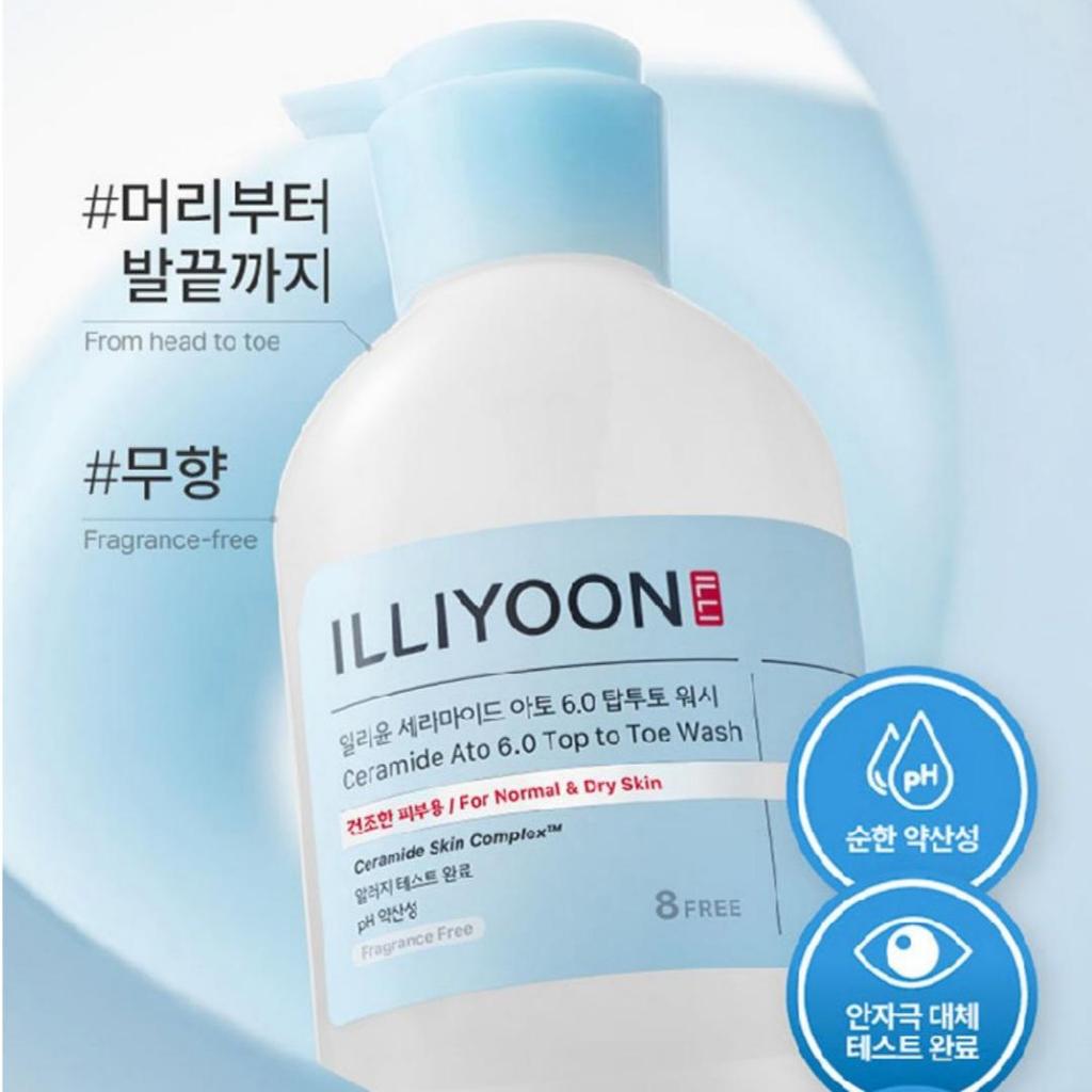 ILLIYOON Ceramide Ato 6.0 Гель для душа для тела с головы до пят 500 мл