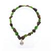 Stones and Minerals. Australian Boulder Opal + Brazilian Diopside Bracelet. Size Made In France.