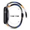 Ремешок для Apple Watch Series 10 Ultra 9 8 7 SE 6 5 4 3 2 1 46 мм 49 мм 45 мм 44 мм 42 мм, нейлоновый регулируемый ремешок с магнитной застежкой