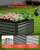 2 Pack Galvanized Raised Garden Beds, 2030 x 1020 x 460 mm, Rectangular Metal Planter Boxes Kit Outdoor, Elevated Planting Box with Gloves, Alu-Zinc,