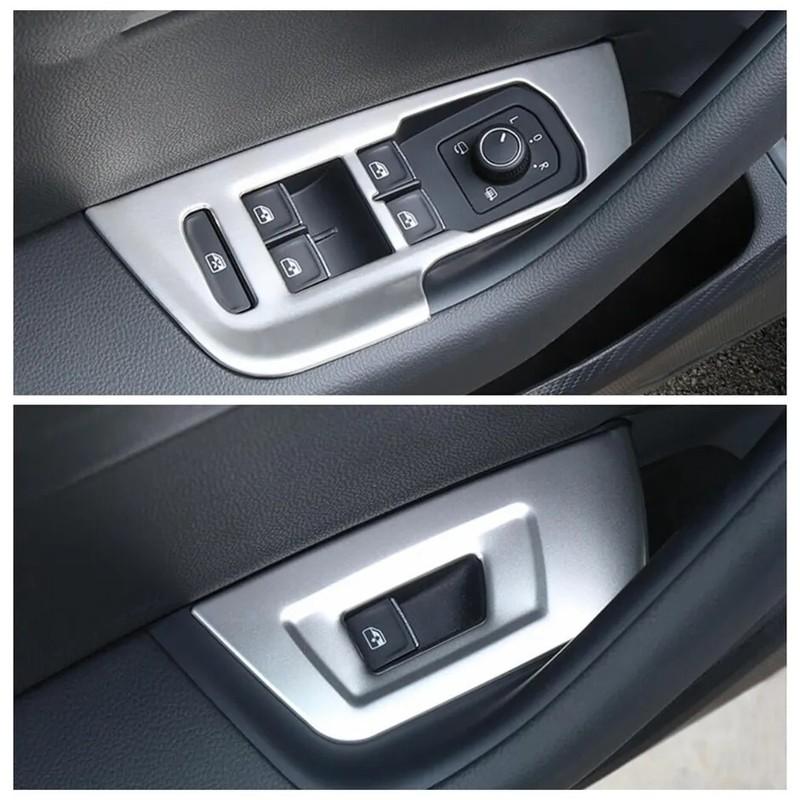 Для Volkswagen VW Passat B8 Arteon CC 2016 2017 2018 - Накладки на панель кнопок стеклоподъемника и подлокотника двери из нержавеющей стали