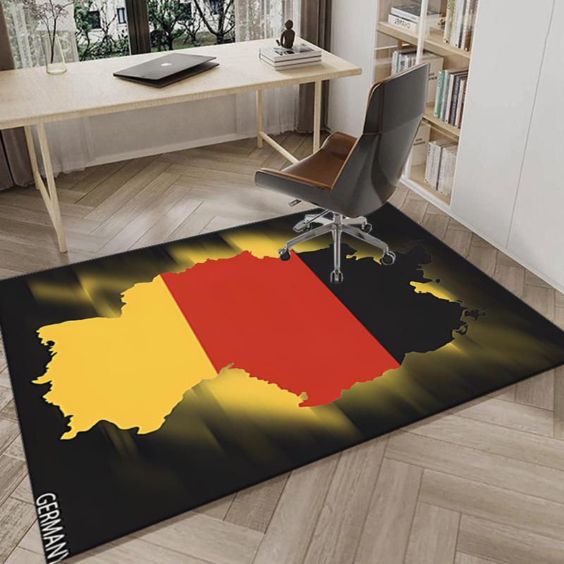 Germany Flag And Map Area Rug Office rug, Chair Rug, Decor Carpet Livingroom bedroom Mat, Large Size Fan gifts Christmas gifts