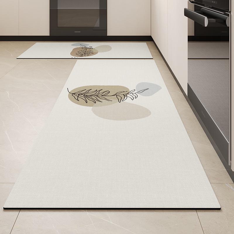 Коврики для кухни Wabi-Sabi Square: Впитывающие, нескользящие, мягкие, износостойкие, простые в уходе коврики из диатомовой грязи