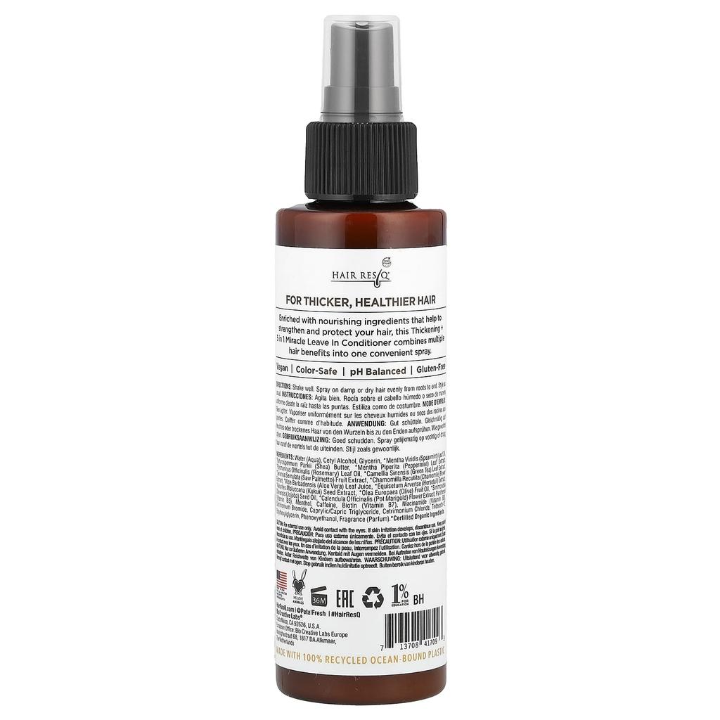 Hair Resq®, Утолщающий + 5-в-1 Чудо-несмываемый кондиционер, 147 мл (5 жидких унций)