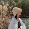 Summer Women's Fashion Vacation Sunscreen Hats Fisherman Hat Straw Beach Hat Hand-woven Bucket