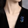 Chinese Style Enamel Koi Brooch Women'S Niche High-End Design Sense Goldfish Pin Simple Suit With Accessories