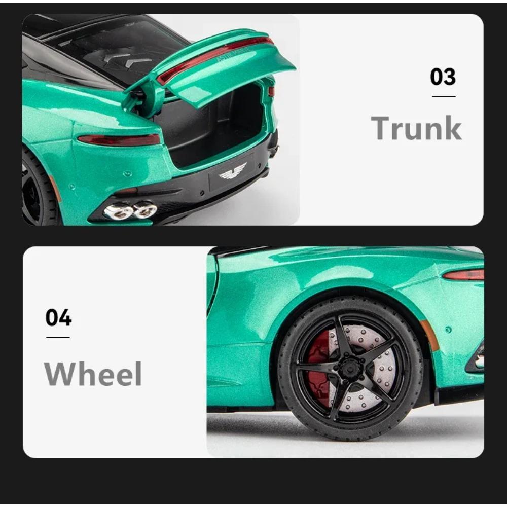 1/22 Aston Martin DBS Superleggera Сплав Спортивный Автомобиль Литые и Игрушечные Транспортные Средства Металлическая Модель Автомобиля Симуляция Коллекция Игрушки Подарок
