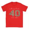 Leisure Vintage 1986 40th Birthday TShirt for Unisex Round Collar 100 Cotton T Shirt Short Sleeve Tee Shirt 6XL Clothes