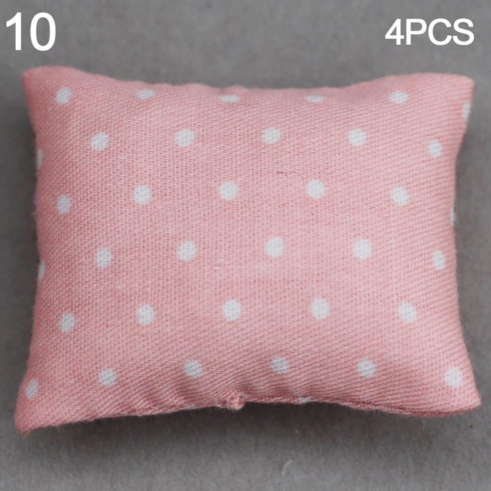 Simulation chair Wooden Table Doll House Decoration Dollhouse Sofa Cushion Table Furniture Toys