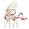Elegant Decorative Brooch with Zircons Deer Clothes Pin Gold