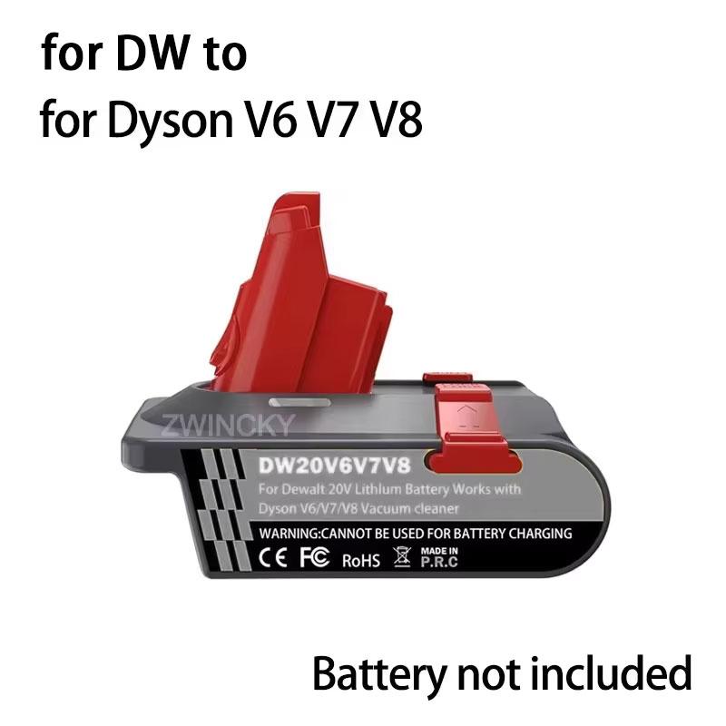 Переходник-адаптер для аккумуляторов DeWalt, Makita/Milwaukee 18V на пылесос Dyson V8 V7 V6