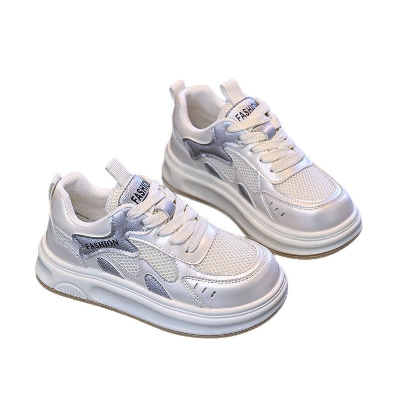 Girls' Shoes2026New spring and autumn student versatile mesh breathable non-slip sports shoes with soft soles, trendy children's sneakers