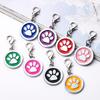Nice-looking Rust-proof Decorative Corrosion Resistant Double-Sided Pet Dog Cat ID Tags with Keyrings Pet Accessories Dog Collar