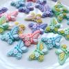 10 шт. большая бабочка в форме смолы кабочин с плоской задней частью альбом для вырезок Kawai DIY декоративные аксессуары заколка для украшения