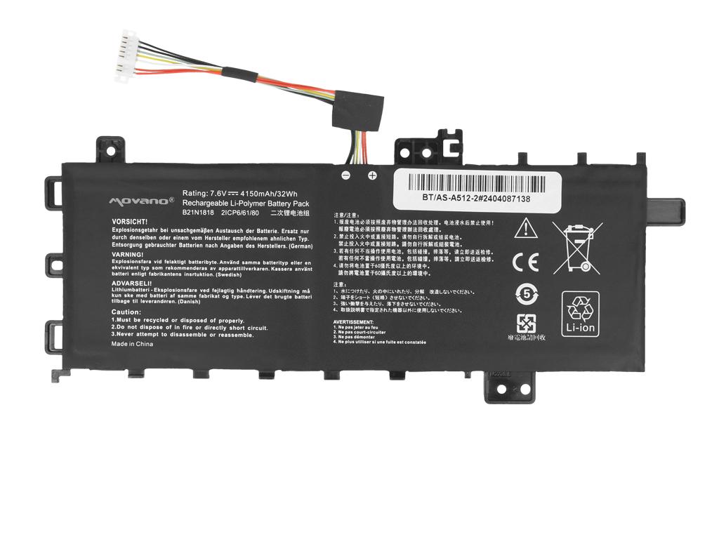 B21N1818 Battery for Asus Vivobook 15 A512 R512 X512