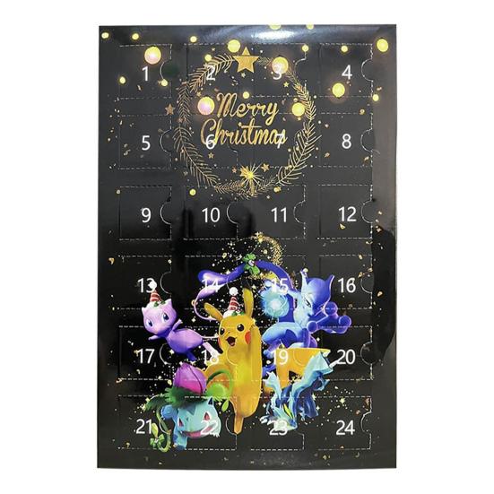 24 шт. Слепые коробки Рождественский адвент-календарь Изысканные детали Яркие цвета Рождественское украшение