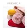 Scarf Winter New Korean Version Baiqiu Winter Solid Color Student White Hanging Ball Knitted Wool Winter Girl Scarf