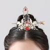 Accessories Zinc Zinc Alloy Hanfu Hairpin Crane Hair Stick Hairstyle Design Tool Ancient Style Hair Crown