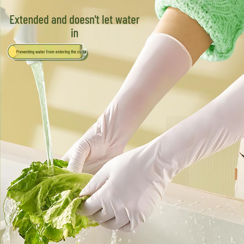 Thickened Nitrile Gloves - Disposable, Food Grade, Durable Protection for Kitchen, Housework & Vegetable Cutting (Women's)