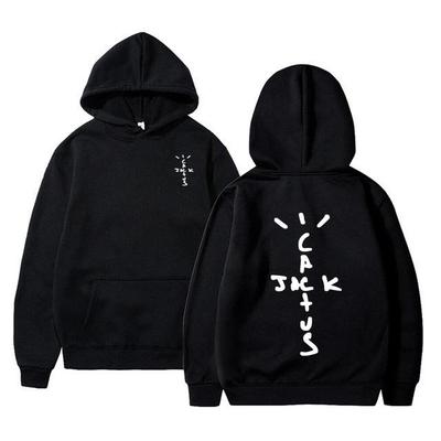 Худи с принтом алфавита Cactus Jack Swag Женская толстовка с капюшоном Повседневный пуловер