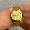 Used Working 93s vintage Seiko round sunray dial men's quartz watch