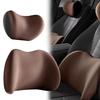 Car Headrest & Lumbar Support Cushion Lumbar Headrest Neck Support Kit Car