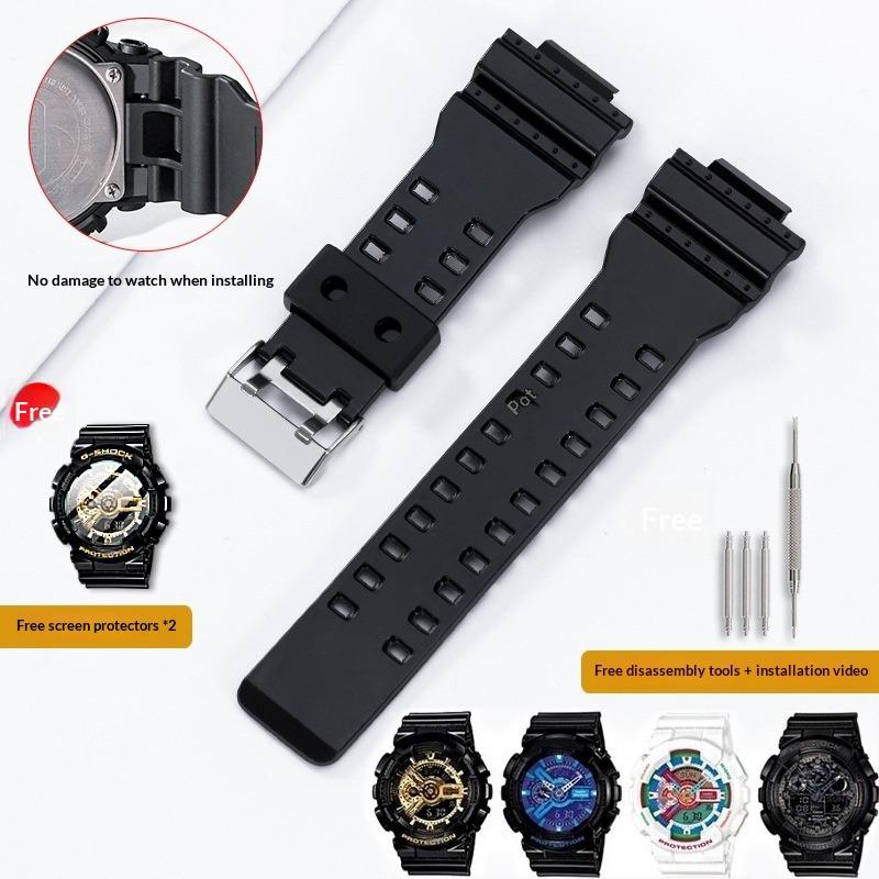 Подходит для ремешка Casio Серии Casio G-SHOCK Ремешок для часов GA-110GBGD120GA Спортивный Силиконовый
