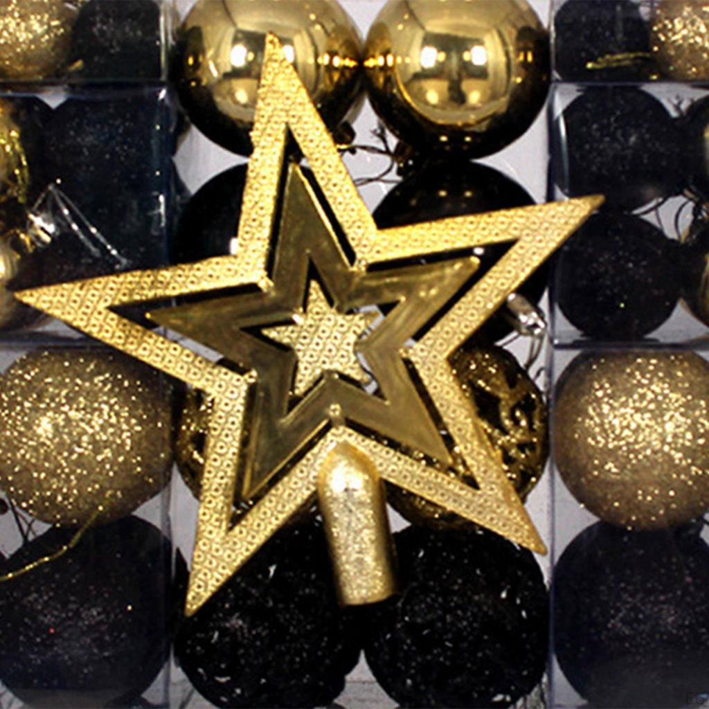 101 шт. Рождественские шары, украшения для елки, звездочки, самодельные безделушки, подвесные шары для ресторанов и фестивалей