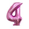 Pink Aluminum Film Balloon 32inch Inflatable Gifts Number Balloons  Theme Birthday Party