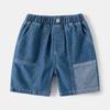 Childrens Summer Pants 2024 New Korean Boy Denim Pants Baby Thin Shorts Kids Shorts Jeans