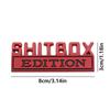 Shitbox Car Stickers 3D Shitbox Design Car Emblems Creative Novelty Decorations Funny  Design Creative Novelty Decorations Funny