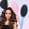 Щетка для формирования локонов с антистатической мягкой щетиной, массажная воздушная подушечка для кожи головы, расческа для укладки и распутывания вьющихся волос, женский парикмахерский инструмент