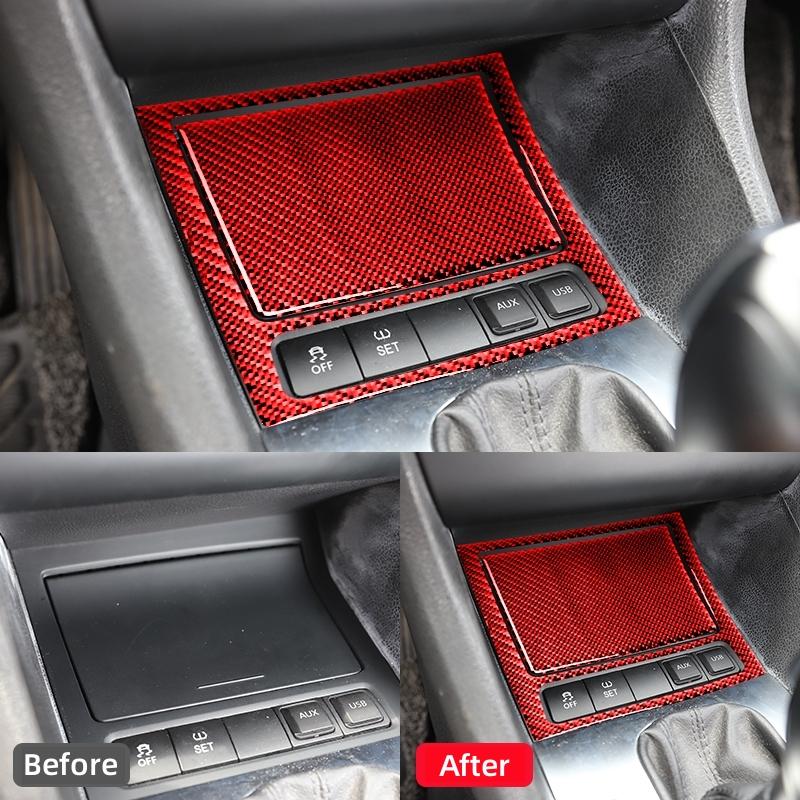Для Volkswagen Golf 6 Gti R MK6 2008-2012 Углеродное волокно Интерьер автомобиля Пепельница Панель Рамка Крышка Накладка Наклейка Декор Автомобильные аксессуары