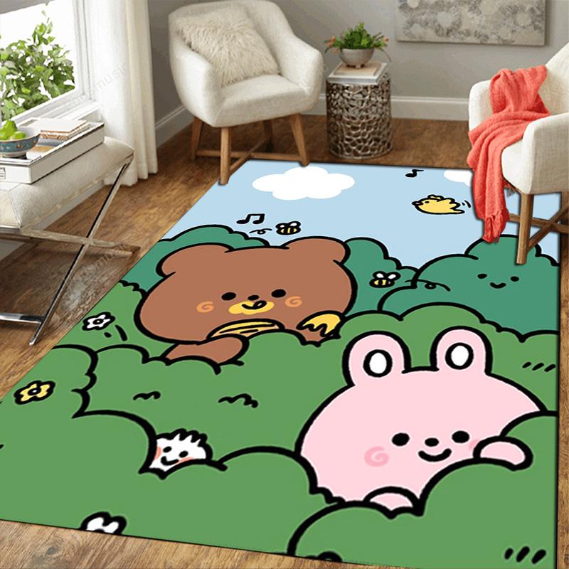 Cartoon Animals Rug Floor Mat for Living Room or Bedroom Soft and Comfortable Carpet a Gift for Birthday and Holiday.SFF0917347