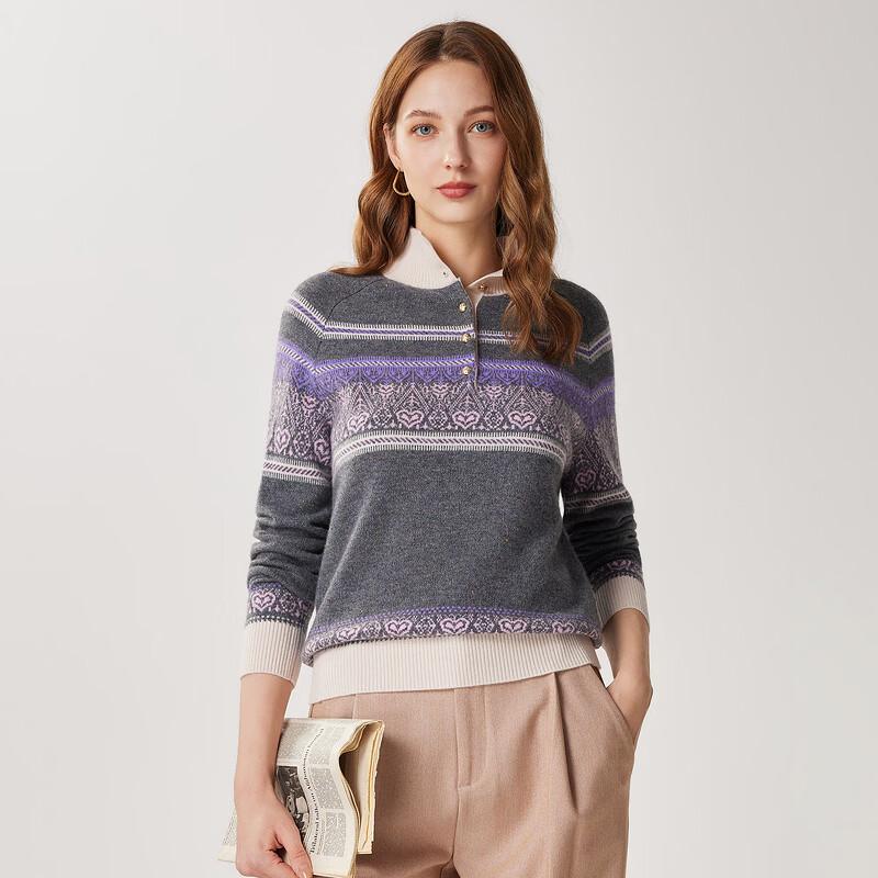 Zhaojun Autumn/Winter Fair Isle Wool Sweater