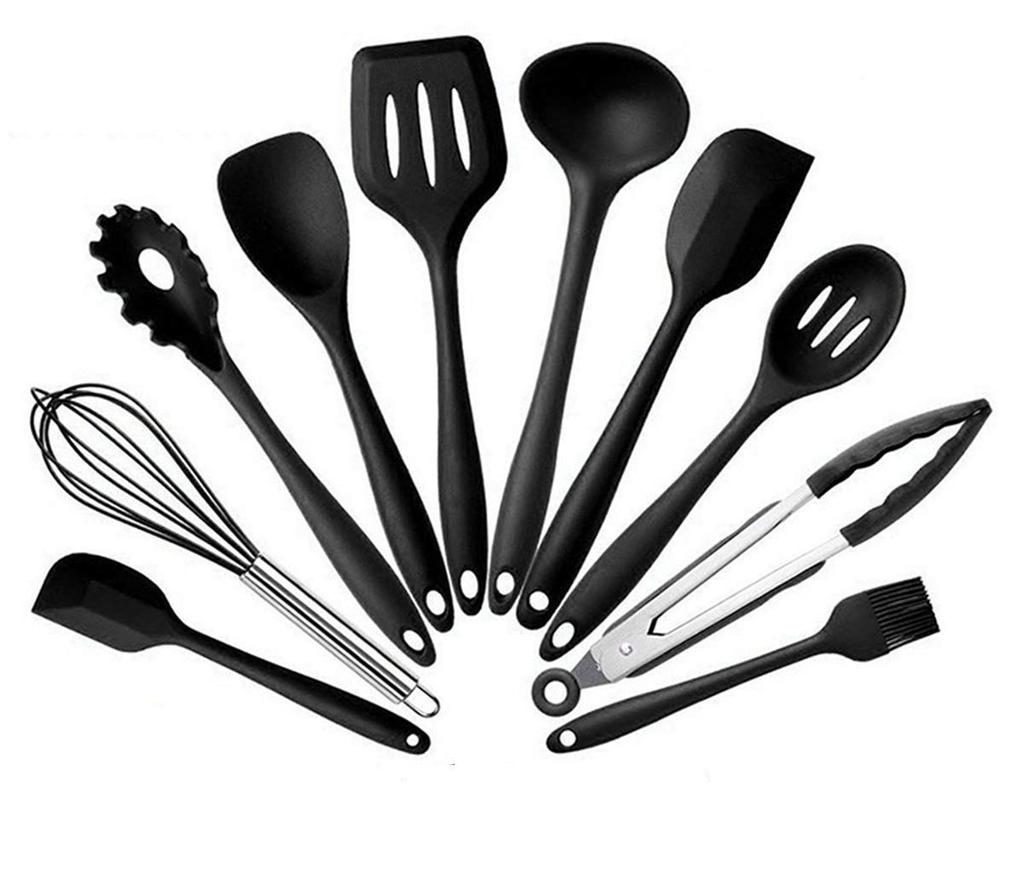 Kitchen Tool Set Silicone Cooking Utensils Confectionery Utensils Tool Set Spatula Ladle Tongs Spatula Tongs Whisk Brush Spatula Pasta Server Ladle