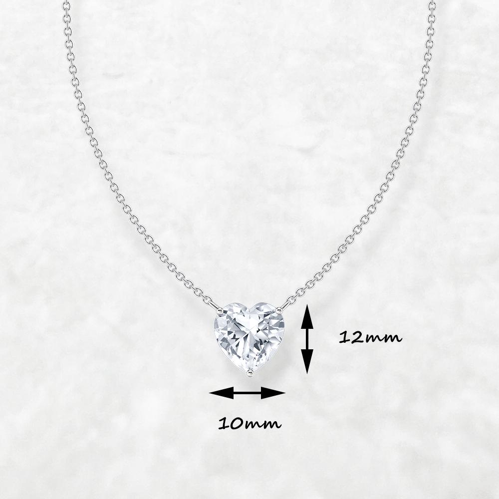 Collier en argent Sterling 925 avec pierre blanche en forme de cœur, bijoux fins, cadeau romantique pour femmes et hommes, nouvelle collection été