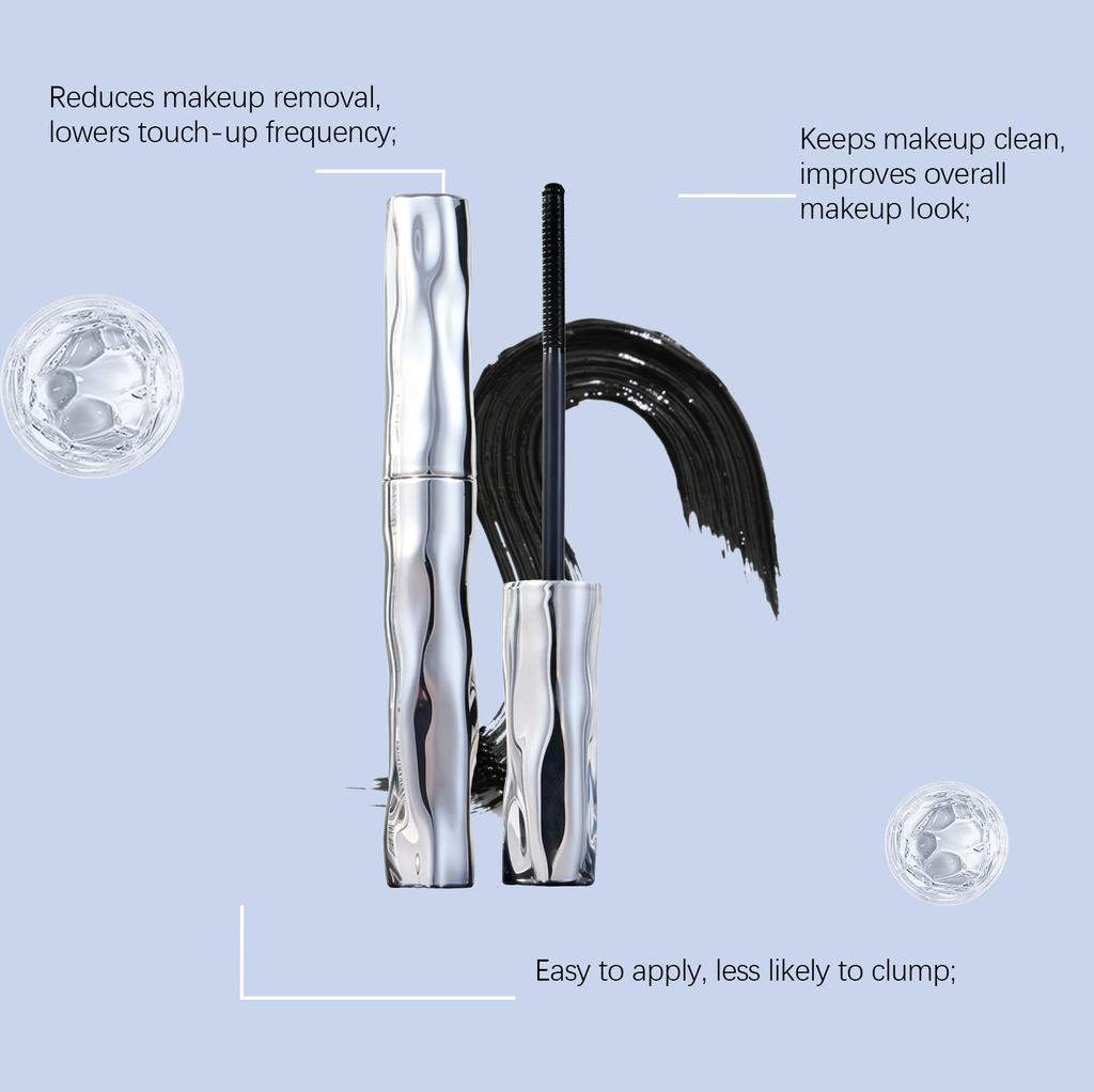 Zephoco Waterproof Curling Mascara – Natural Lift & Definition, Smudge-Proof, Sweat-Resistant, Lengthening & Volumizing