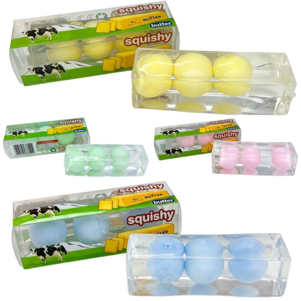 Anxiety Relief Butter Stick Squeeze Toy Wax Coating TPR Butter Bar Office Desk Toy