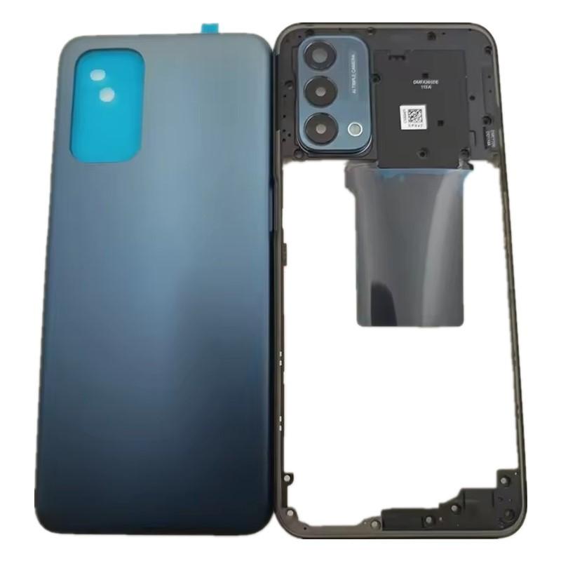 Для OnePlus Nord N200 1+200 Полный корпус Средняя рамка Крышка с рамкой для камеры Линза+Задняя крышка аккумулятора Запасные части для ремонта