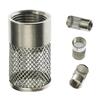 Inlet Suction Strainer Stainless Steel Garden Hose Inlet Filter Mesh Easy Install Intake Hose Pickup Filter Head for Irrigation Water Pump Filter