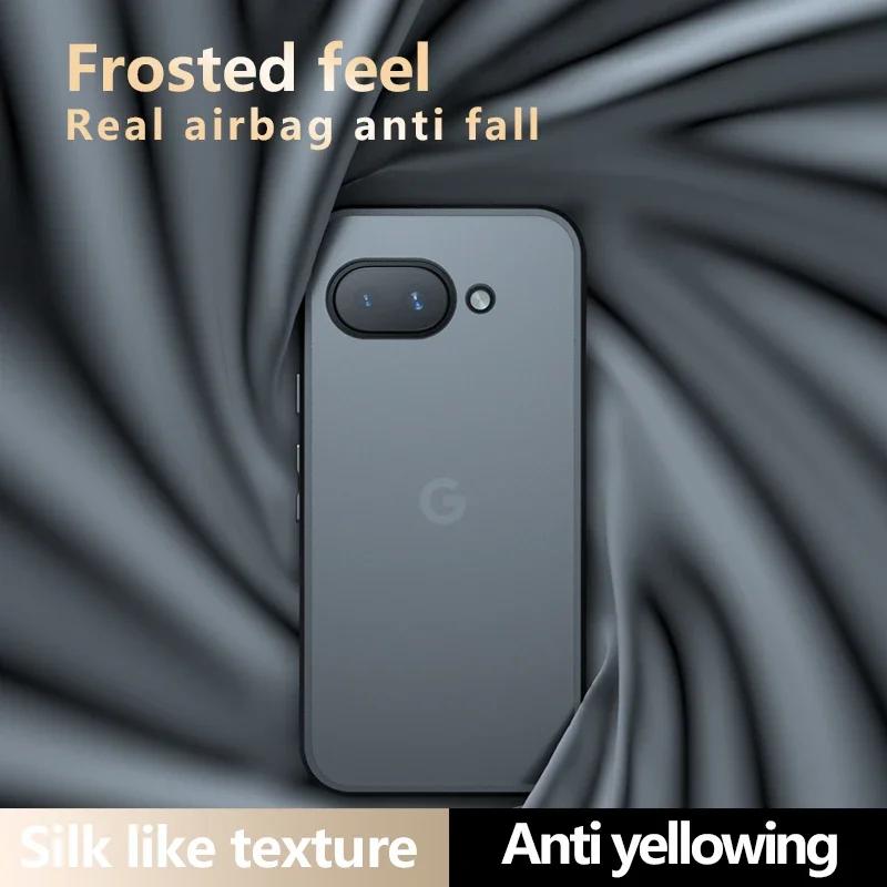 Matte Armor Acrylic Case for Google Pixel 9A Pixel9 A Luxury Shockproof Transparent Hard PC Cover for Pixel 9a 9 Pro XL 8A 7A Bumper